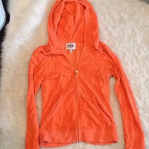Juicy couture hooded zip up jacket